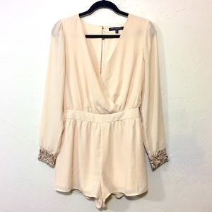 One❤️Clothing Deep V-Neck Romper w/ Sequins